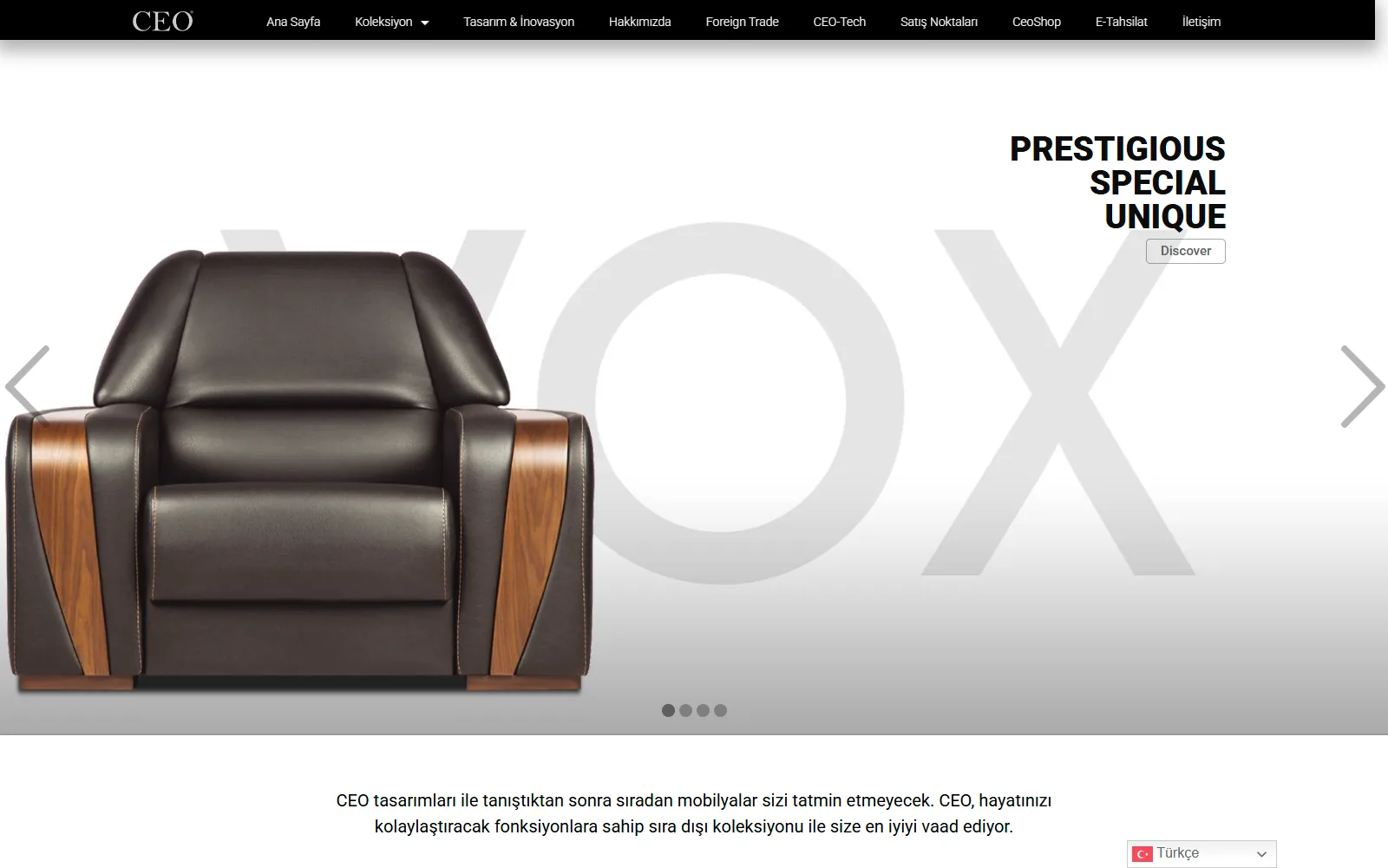 CEO Office web sitesi ekran görüntüsü
