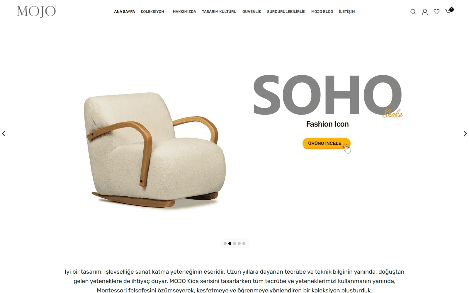 MOJO web sitesi ekran görüntüsü
